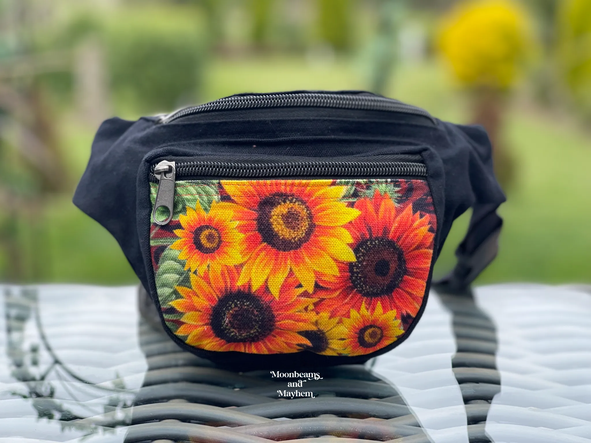 DELICIOUS SUNFLOWER MONEY BELT / WAIST BAG ( BUM / HIP BAG )