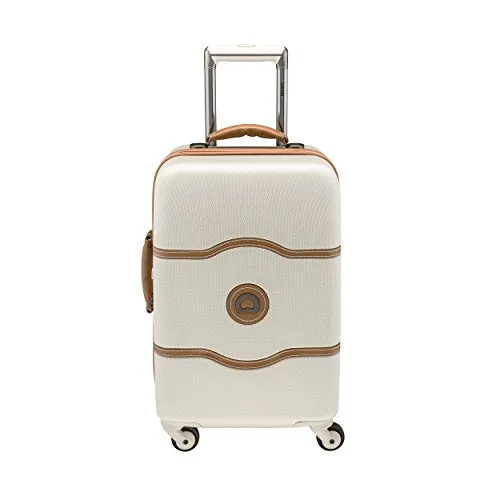 Delsey Luggage Chatelet 21 Inch Carry-On Spinner (One size, Cream/Tan)