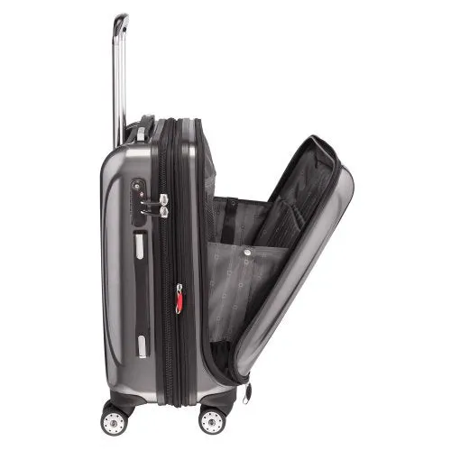 Delsey Luggage Helium Aero International Carry On Expandable Spinner Trolley (19