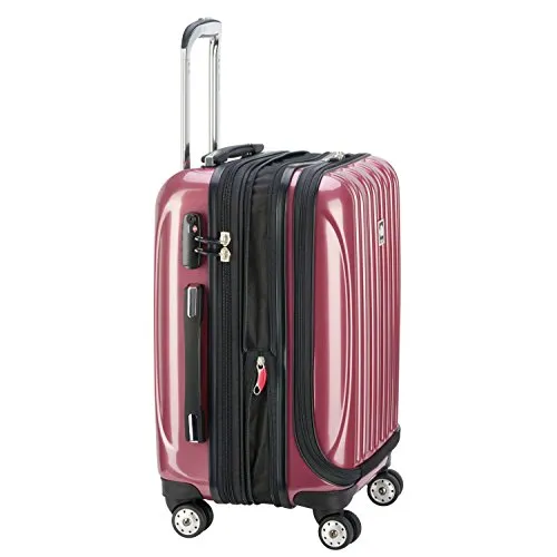 Delsey Luggage Helium Aero International Carry On Expandable Spinner Trolley, Peony