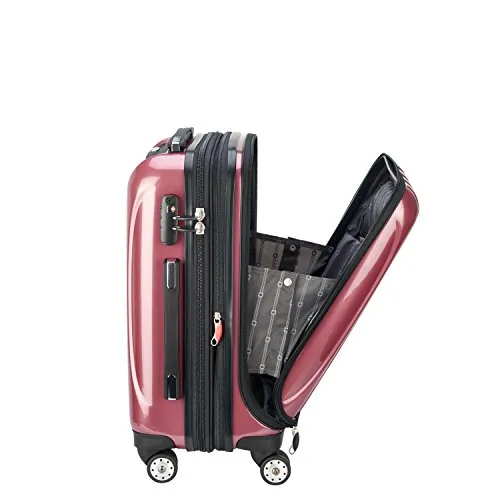 Delsey Luggage Helium Aero International Carry On Expandable Spinner Trolley, Peony