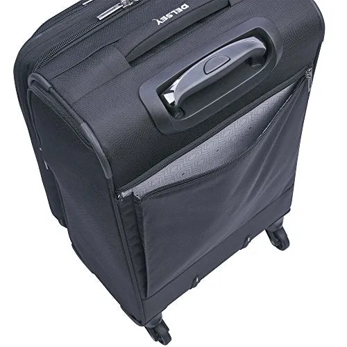 Delsey Luggage Sky Max Expandable Spinner Carry On, Black