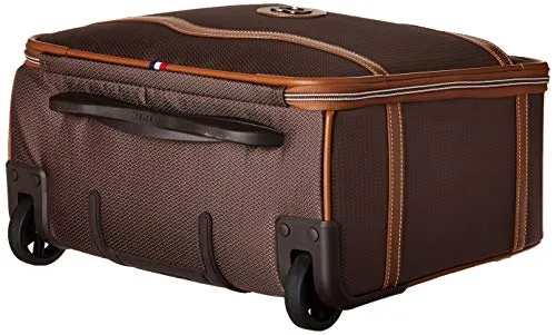 DELSEY Paris Chatelet Soft Air Luggage Under-Seater with 2 Wheels, Chocolate, Carry-on 16 Inch