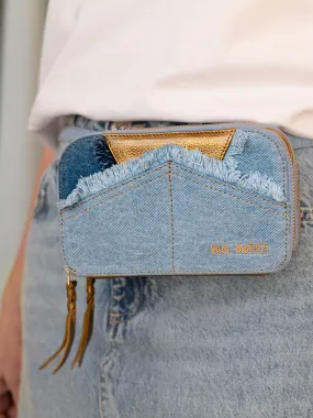 Denim and Leather Belt Bag Women - Paula Denim | PAUL MARIUS