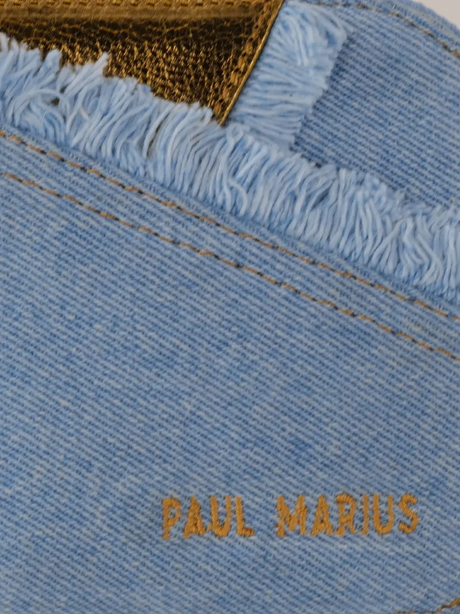 Denim and Leather Belt Bag Women - Paula Denim | PAUL MARIUS