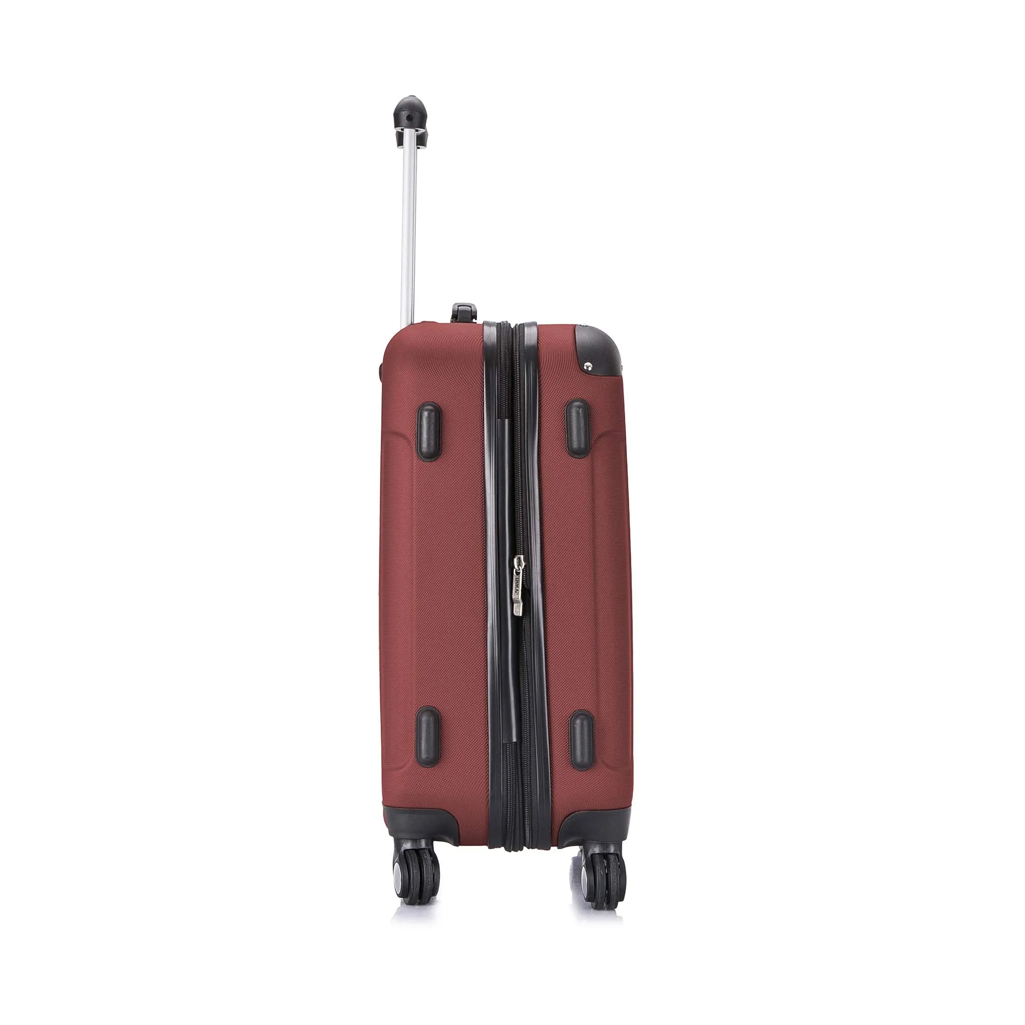 DUKAP Luggage - Intely Collection - Hardside Spinner 20'' inches carry-on with USB port (Wine) - Suitcases with Wheels