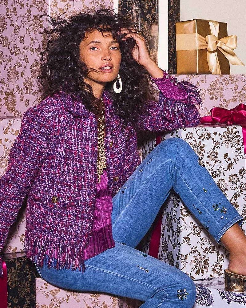 Fringe Tweed Jacket