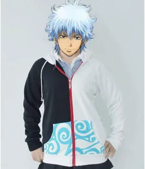 Gintoki Sakata Gintama Fleece Zip Up Hoodie