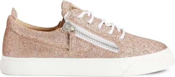 Giuseppe Zanotti Nicki glitter low-top sneakers Pink