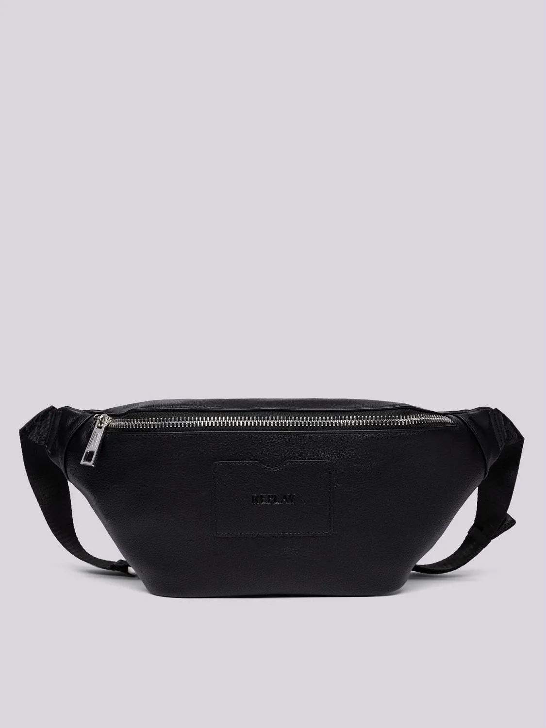 HAMMERED-EFFECT PU BELT BAG