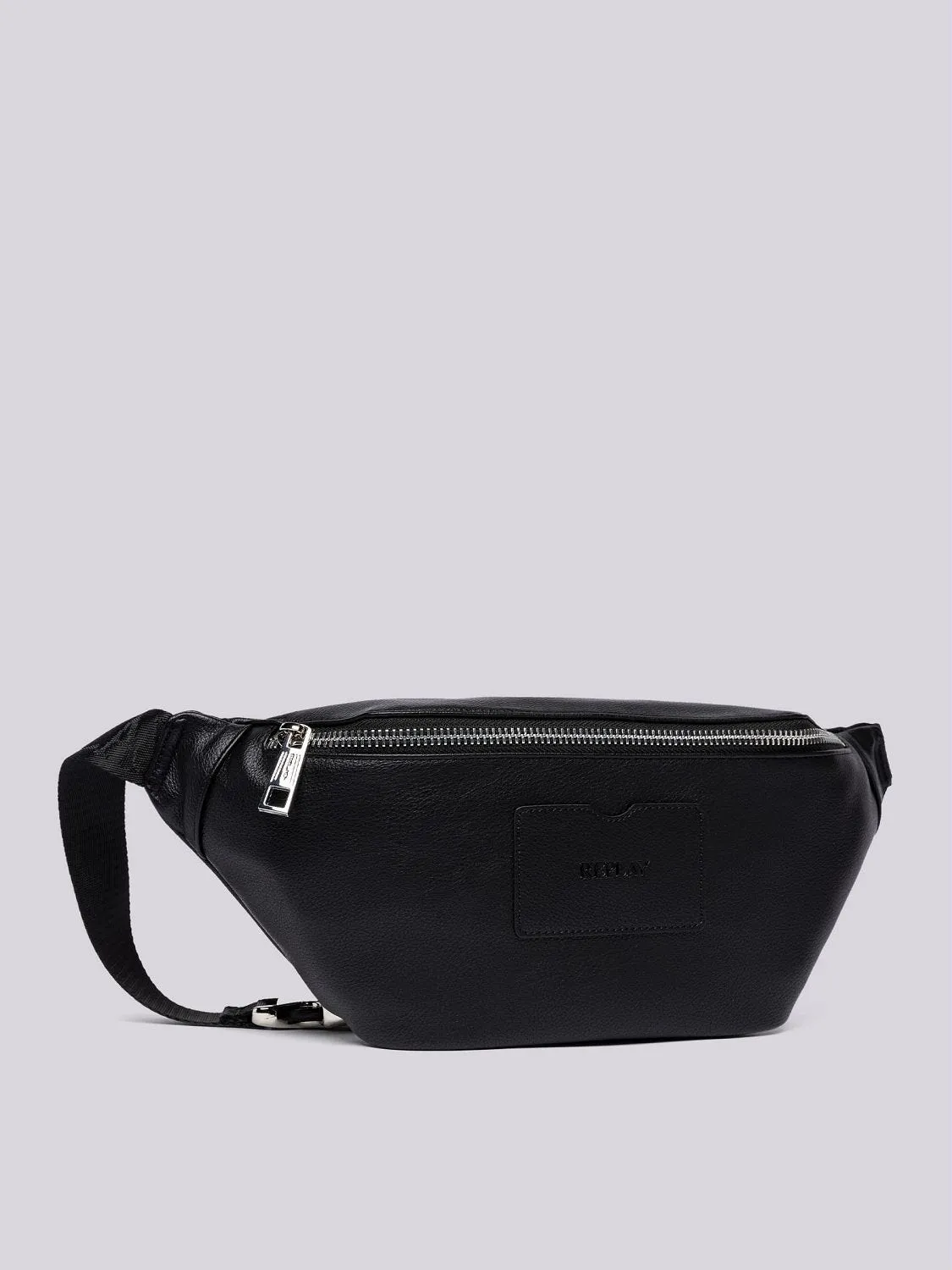 HAMMERED-EFFECT PU BELT BAG