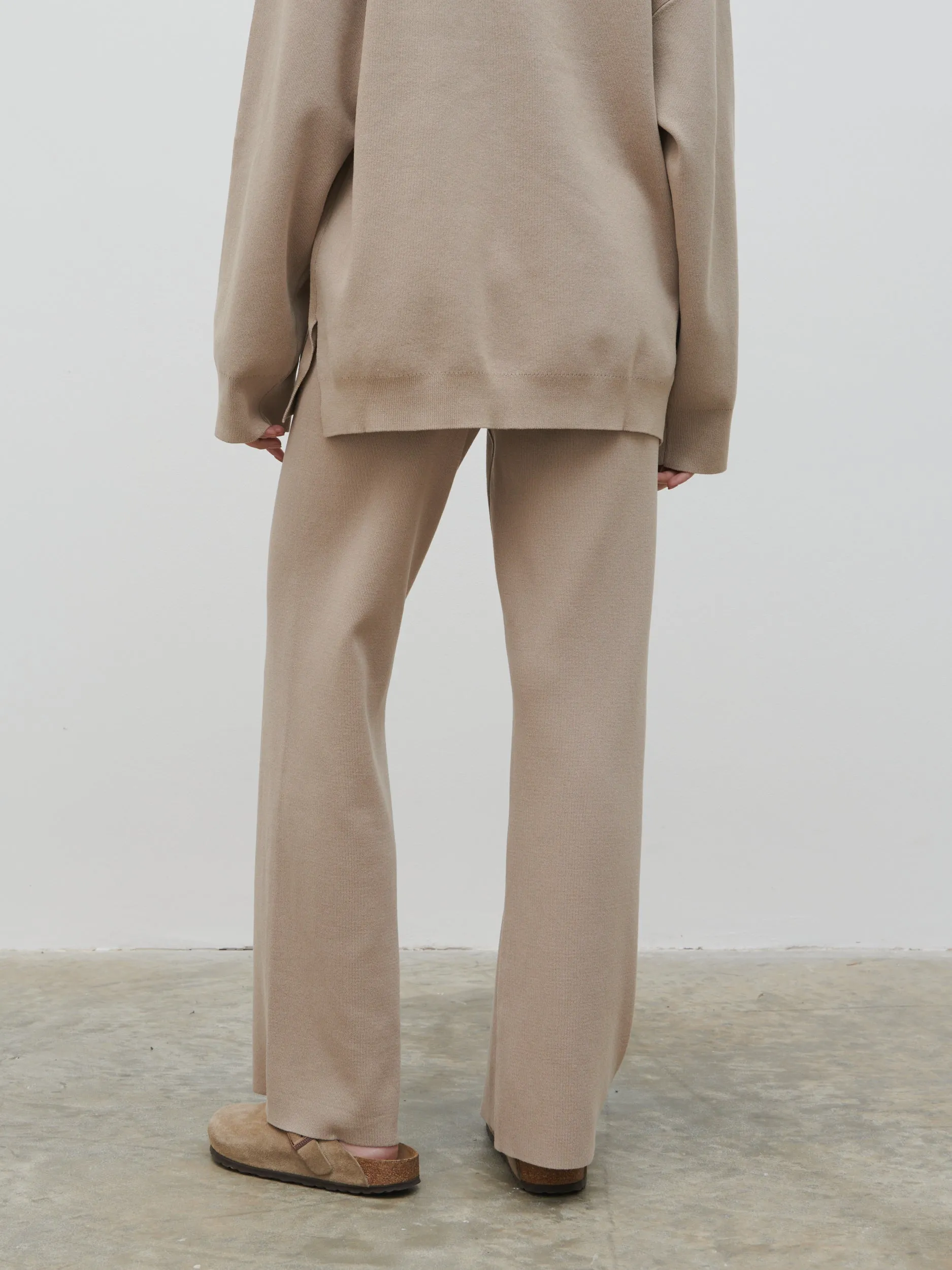 Hayden Knit Trousers - Beige