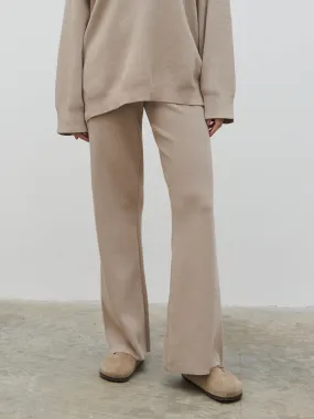 Hayden Knit Trousers - Beige