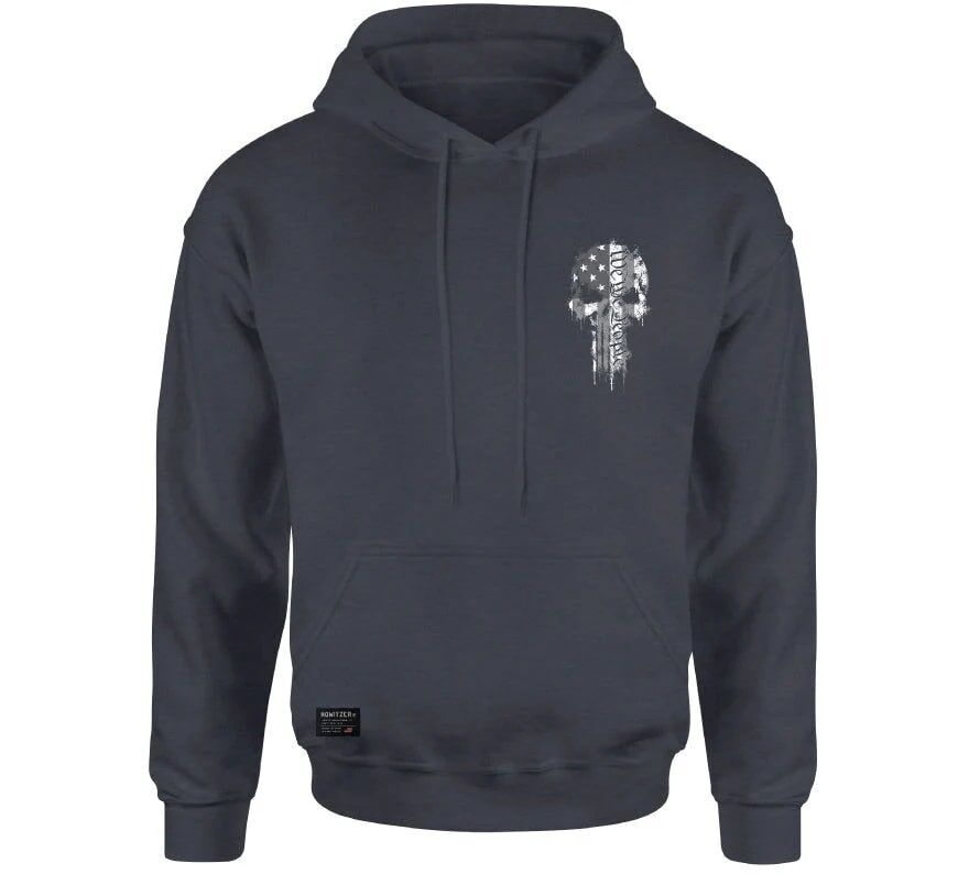 Howitzer We Skull Hoodie in Navy Heather