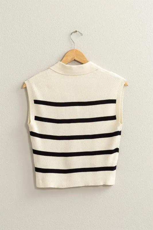 HYFVE Striped Polo Vest