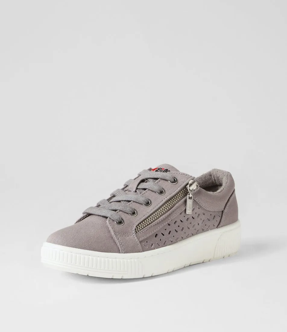 I LOVE BILLY Ireena Grey Recycled Canvas Sneakers