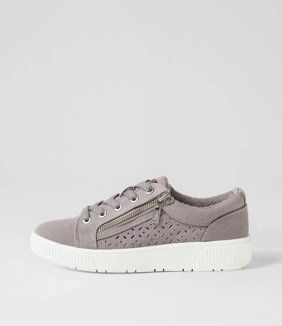 I LOVE BILLY Ireena Grey Recycled Canvas Sneakers