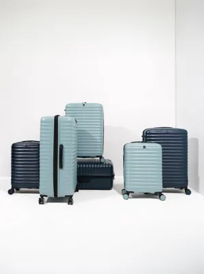 IT Luggage Speedbump 8 Wheel 48cm Hard Case - Navy Blue | Holiday Shop | George at ASDA