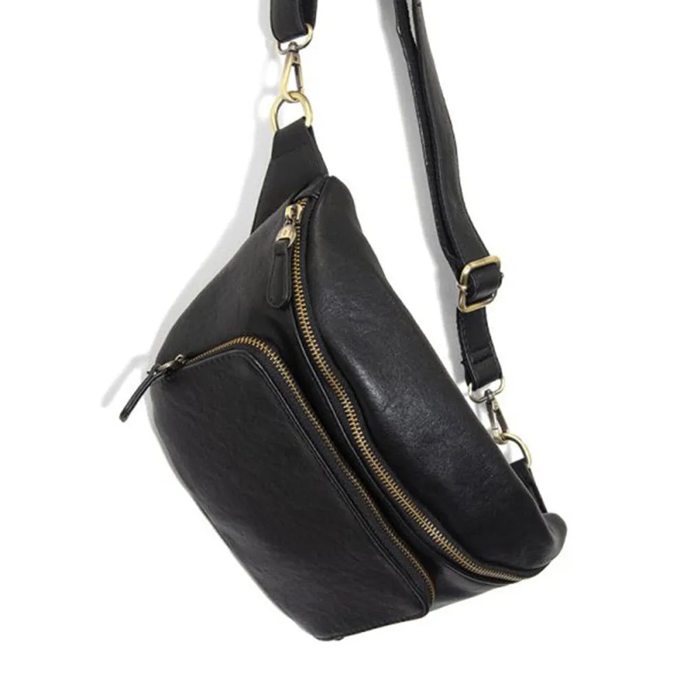 JOY SUSAN RORY SLING-BELT BAG BLACK