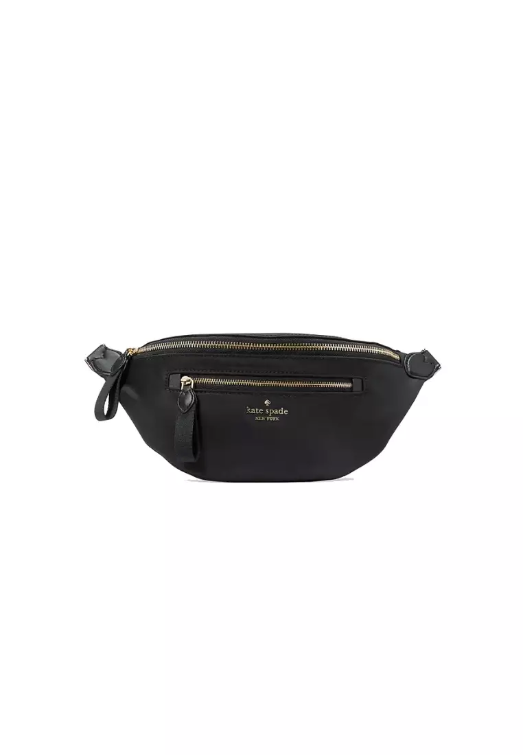 Kate Spade Kate Spade Chelsea Belt Bag Nylon In Black KC504