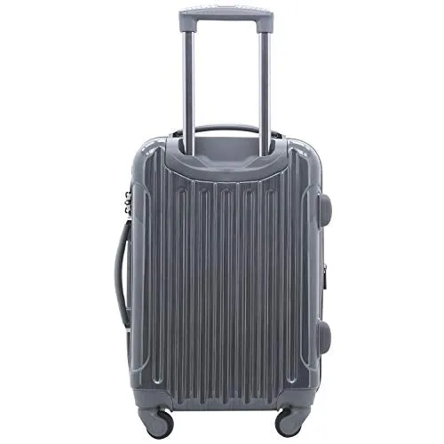 kensie Women's Alma Hardside Spinner Luggage, Gun Metal, Carry-On 20-Inch