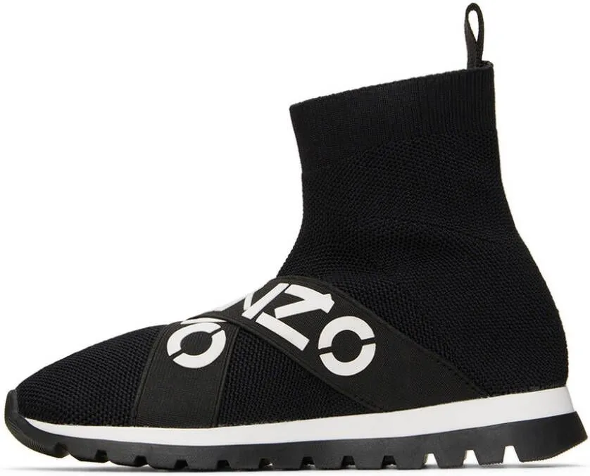 Kenzo Kids Black Sock Sneakers