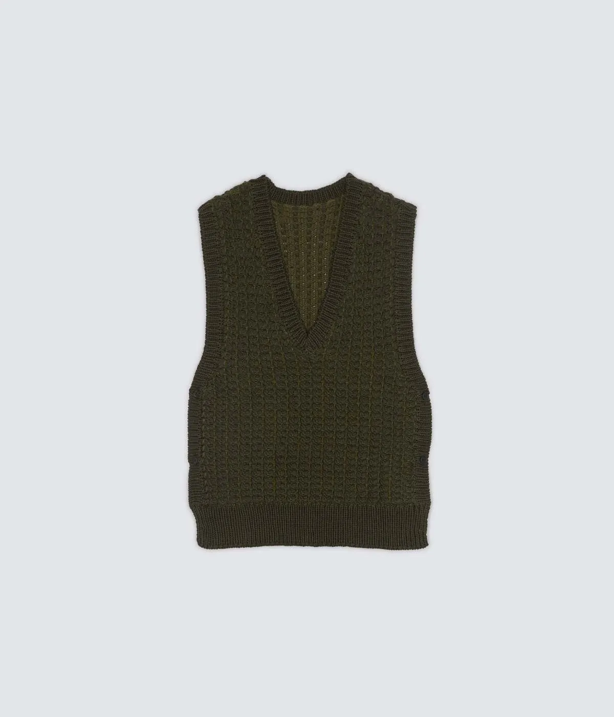 Knit Vest - Olive