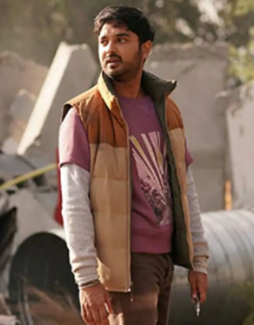 La Brea 2021 Rohan Mirchandaney Vest | Scott Israni Brown Quilted Vest