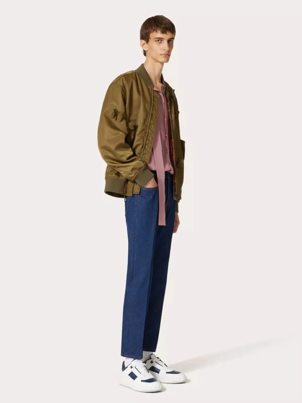 Label Denim Trousers