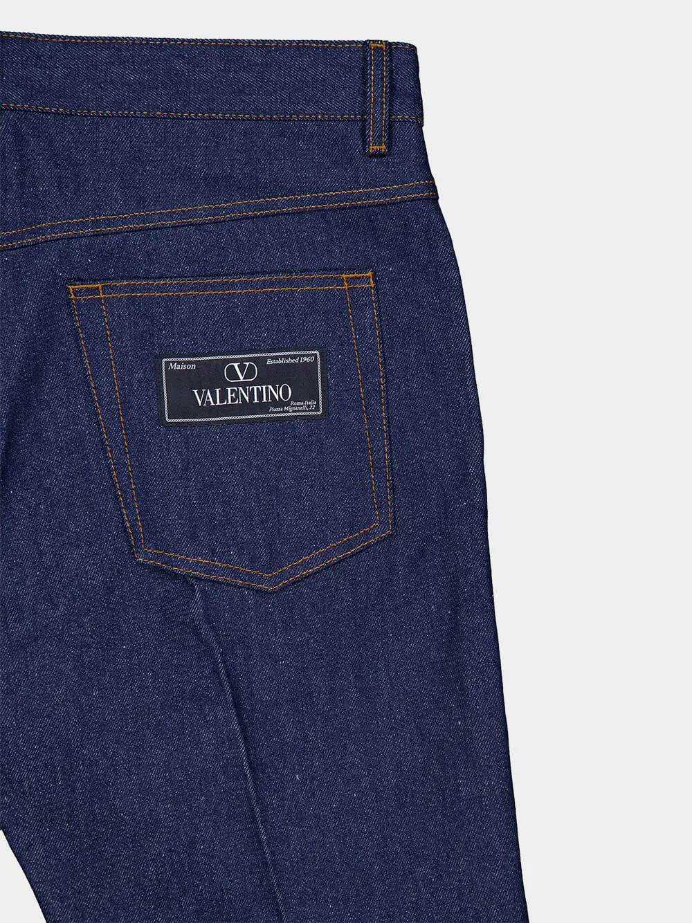 Label Denim Trousers