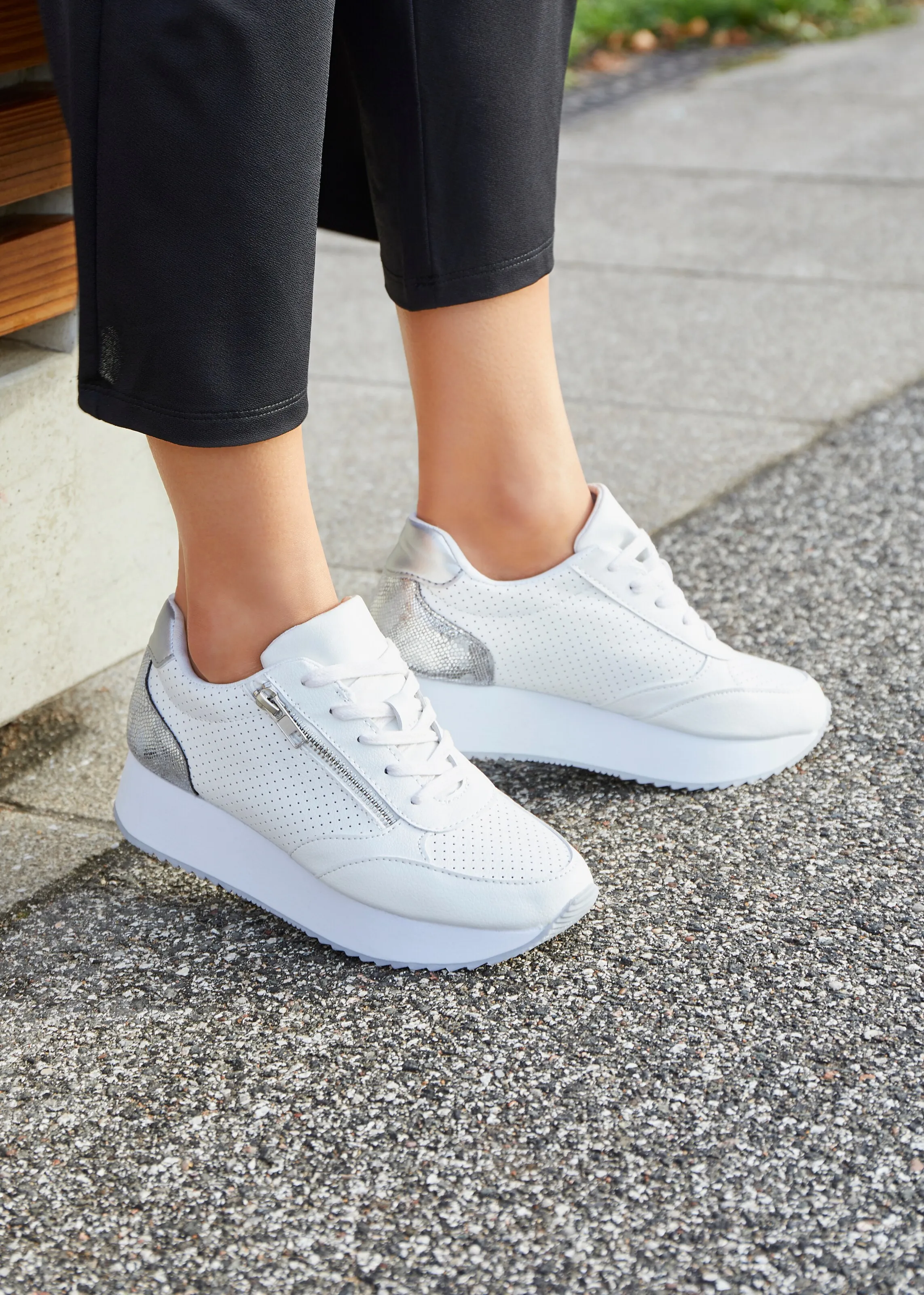 LASCANA Platform trainers in White