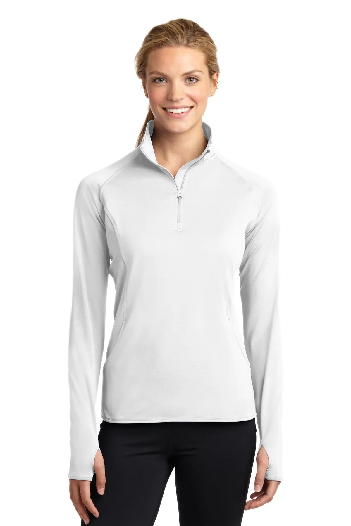 LST850 Sport Tek Ladies Sport Wick Stretch Zip Pullover  SKU: LST850