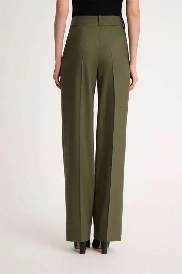 Luisa Spagnoli OGGI GREEN PLEATED TROUSERS