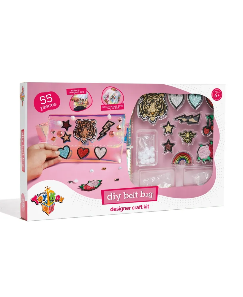 Macy's Geoffrey's Toy Box Girls Do It Yourself Belt Bag Craft Kit with Embroidered Patches Set, Created for Macy'