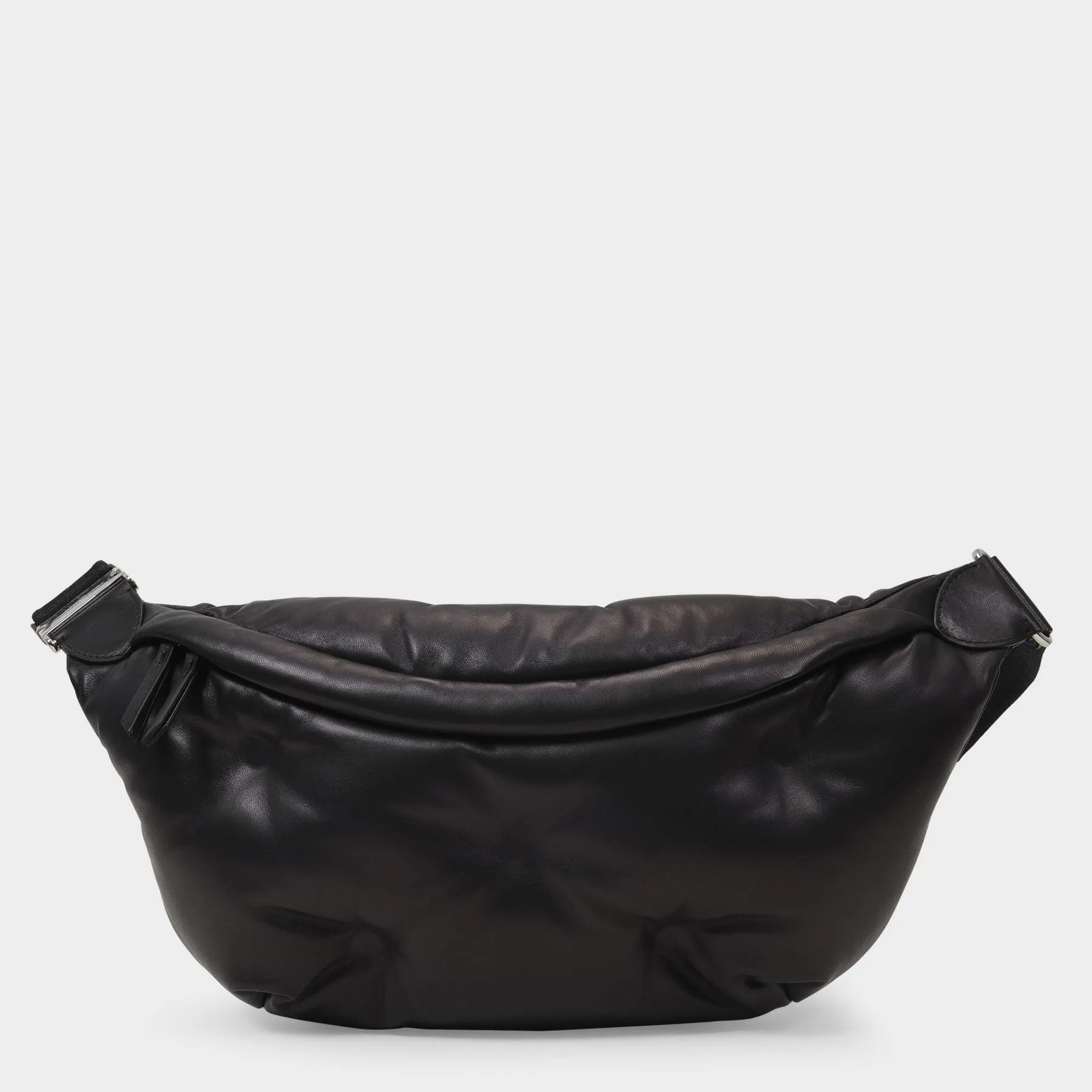 Maison Margiela  Glam Slam Belt Bag in Black Leather