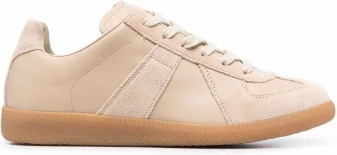 Maison Margiela Replica low-top leather sneakers Neutrals