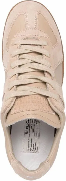 Maison Margiela Replica low-top leather sneakers Neutrals