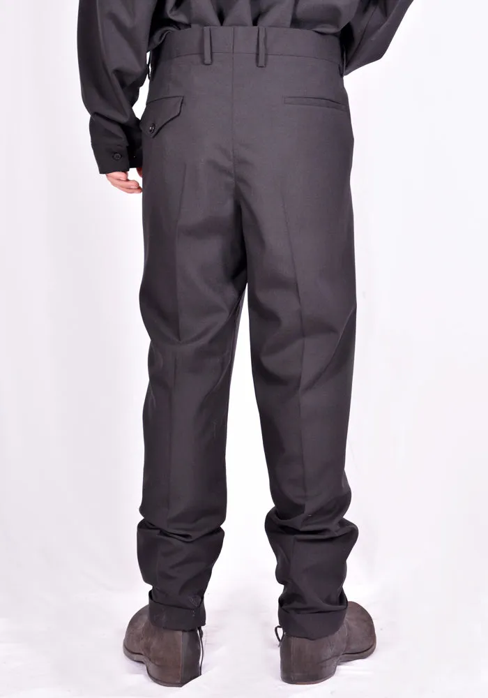 MARNI PUMU0064A0 WOOL TROUSERS BLACK