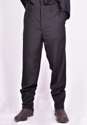 MARNI PUMU0064A0 WOOL TROUSERS BLACK