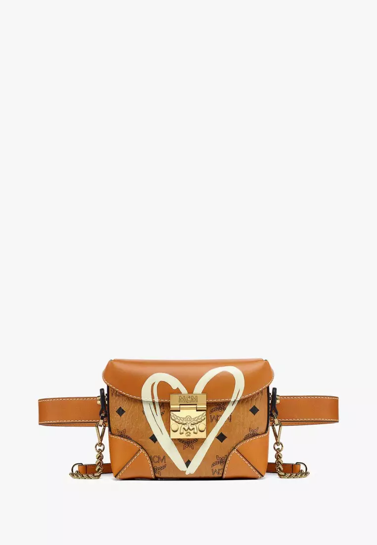 MCM Valentine’s Day Tracy Belt Bag in Visetos