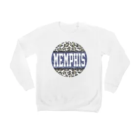 Memphis Tigers Youth White Scoop & Score Pullover Sweatshirt