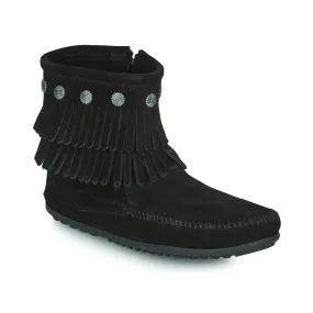 Minnetonka DOUBLE FRINGE SIDE ZIP BOOT