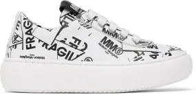 MM6 Maison Margiela Kids Black Fragile Logo Sneakers