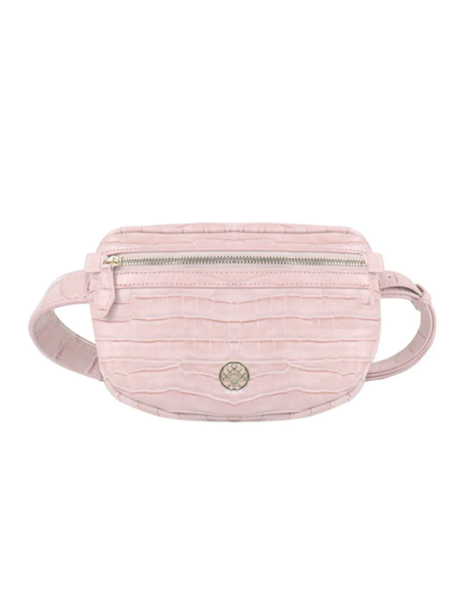 Natalie Wood Grace Belt Bag Petal Pink Croc