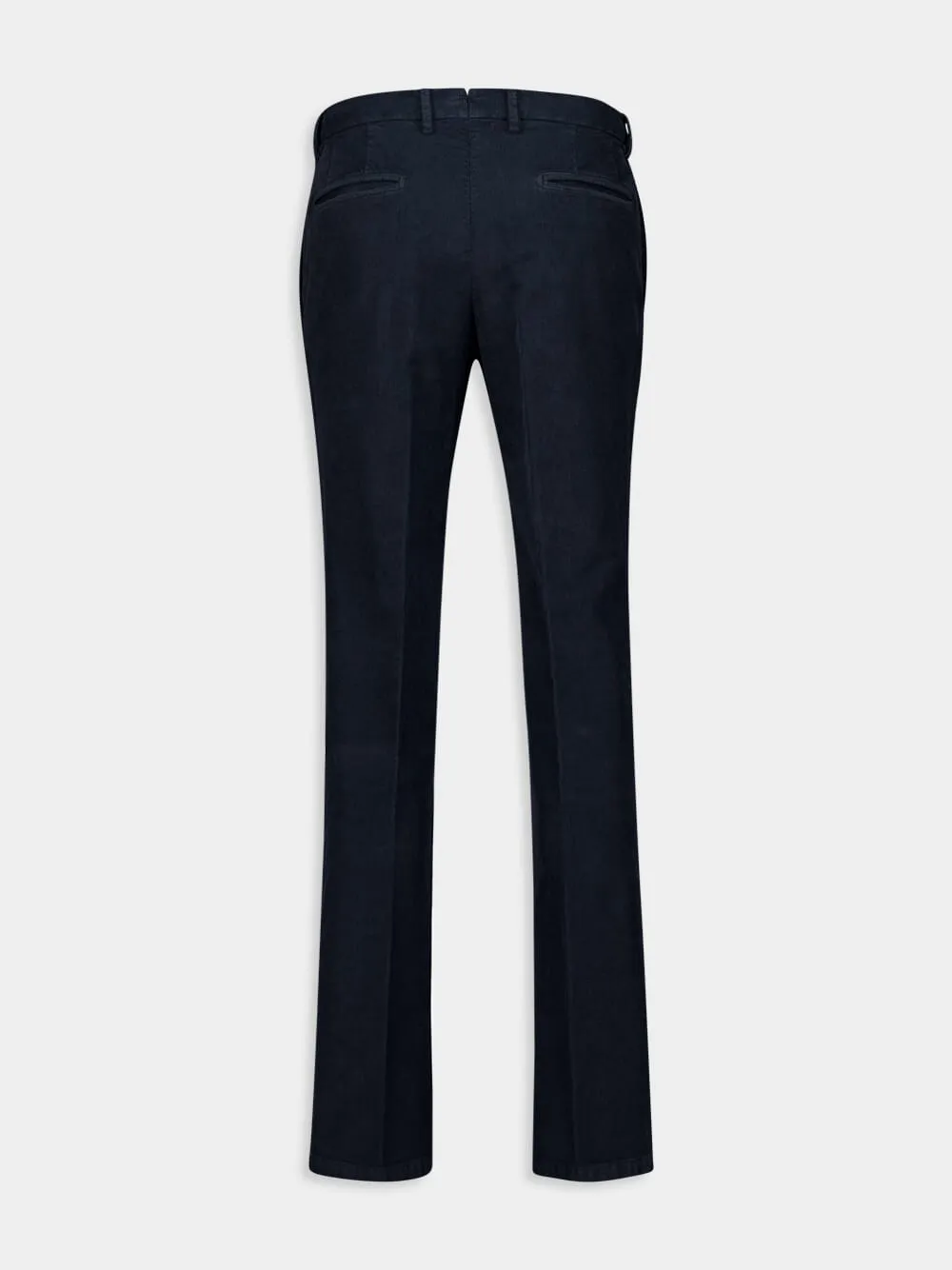 Navy Blue Classic Fit Trousers