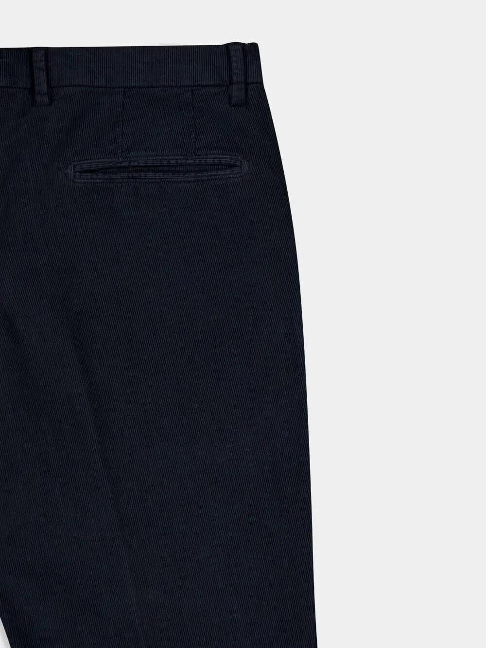 Navy Blue Classic Fit Trousers