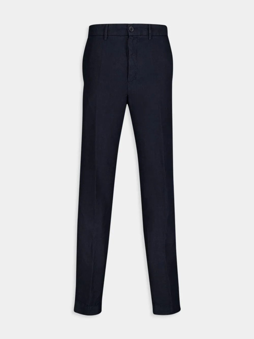 Navy Linen Trousers