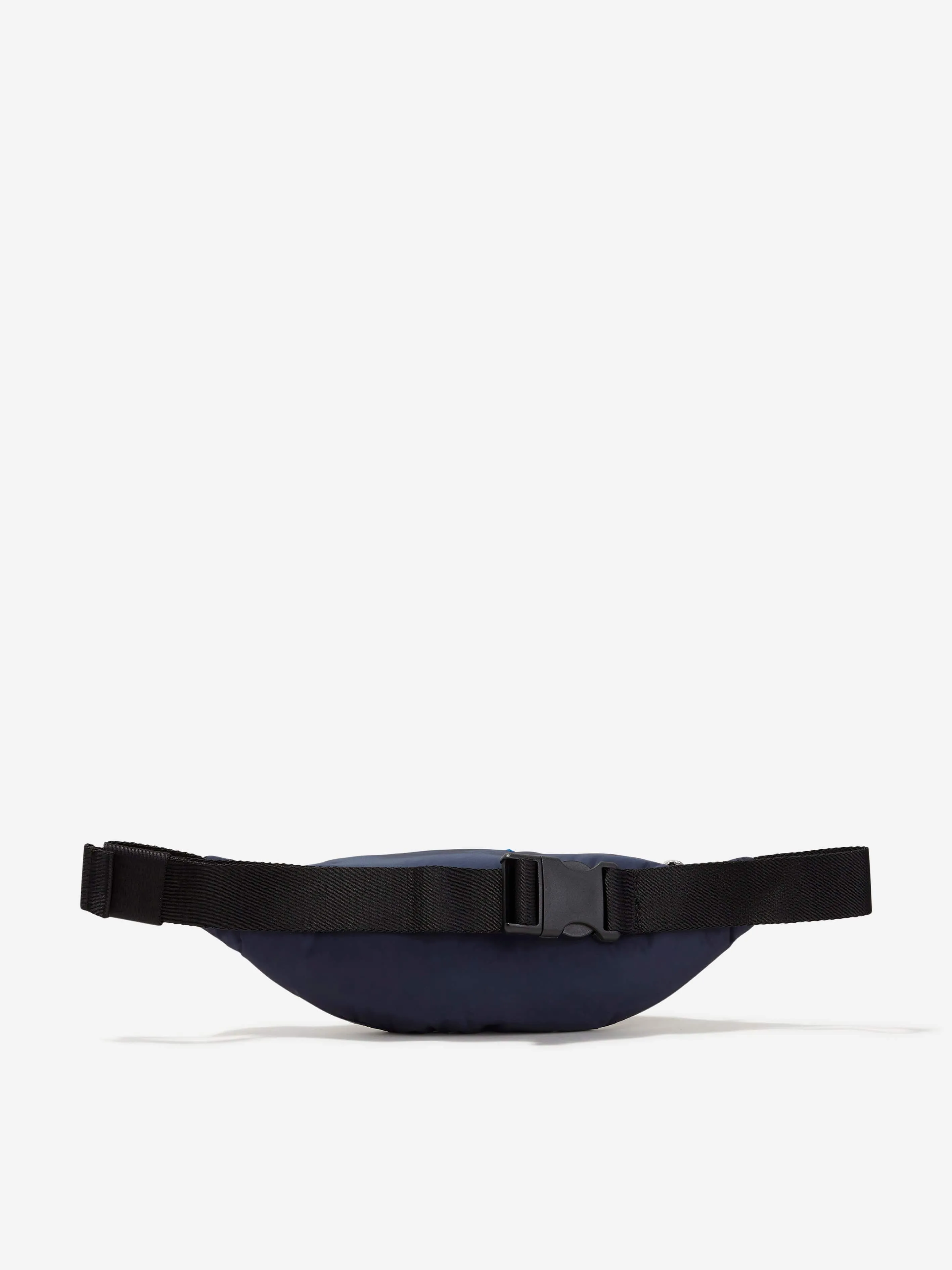 Palm Angels Kids Curved Logo Belt Bag in Navy