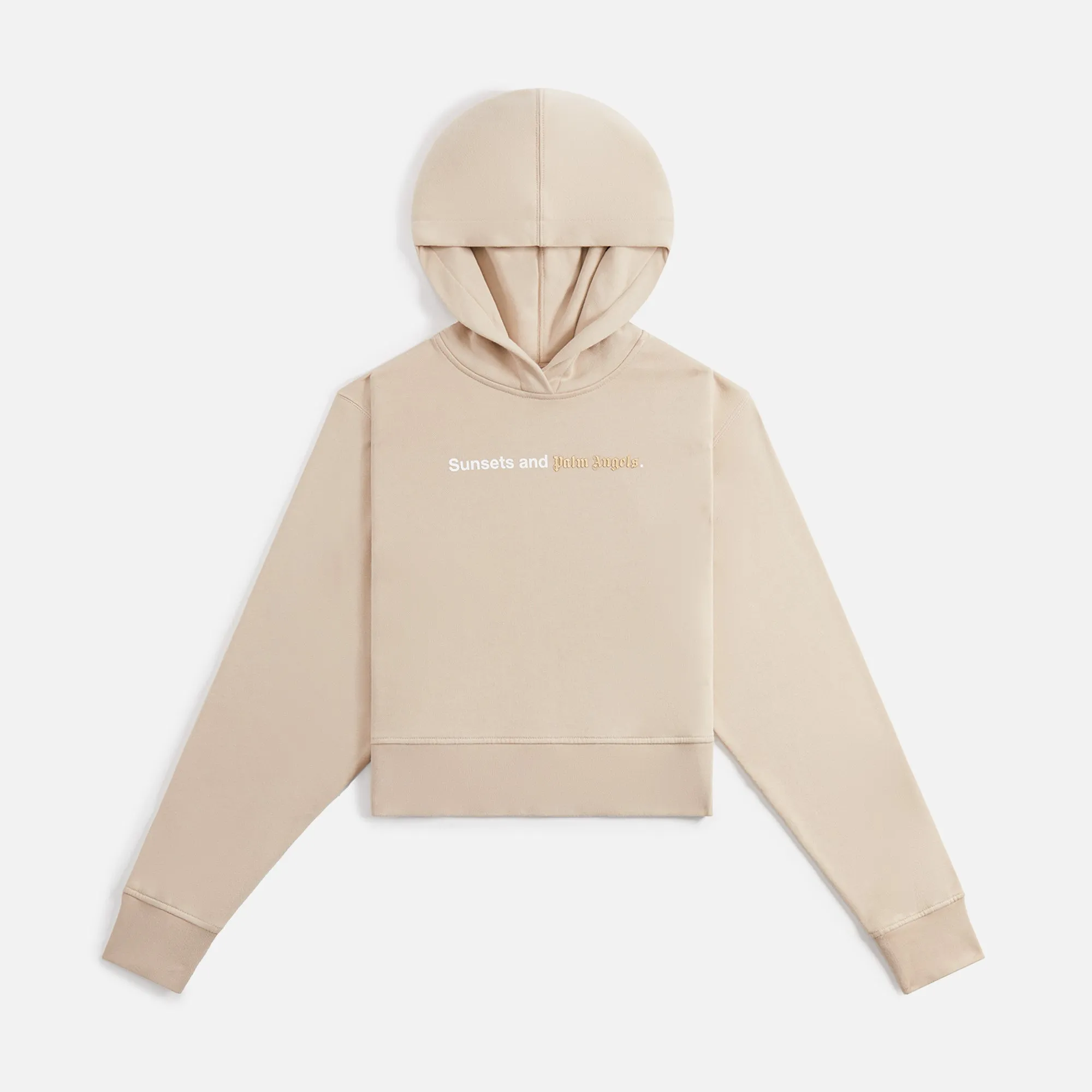 Palm Angels Senset Fitted Hoodie - Beige