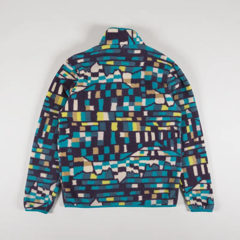 Patagonia Lightweight Synchilla Snap-T Fleece Pullover Fitz Roy Patchwork